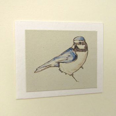 Handmade Blue Tit Card  