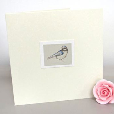 Handmade Blue Tit Card  