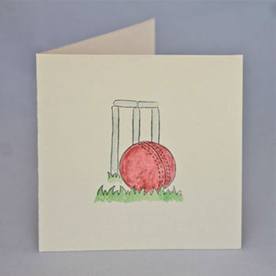 Handmade Cricket Birthday Card  