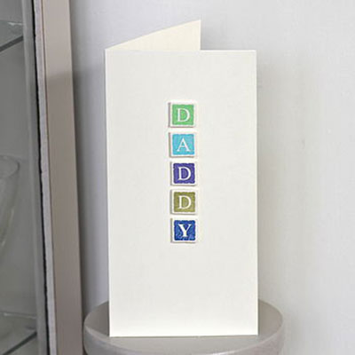 Handmade Personalised Daddy Card    