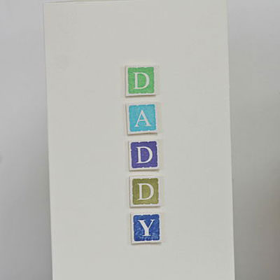 Handmade Personalised Daddy Card    