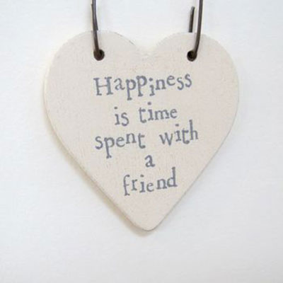 Happiness is Time with a Friend Card  