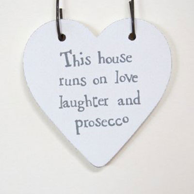 Love & Prosecco Handmade Card  