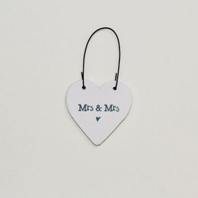 Mrs & Mrs Handmade Wedding Card     