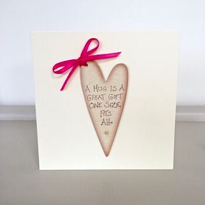 'Need A Hug' Handmade Heart Card