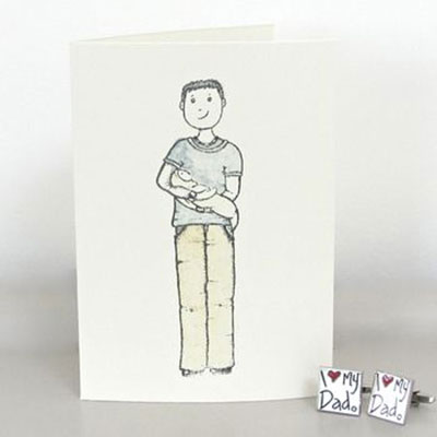 New Dad Handmade Card   
