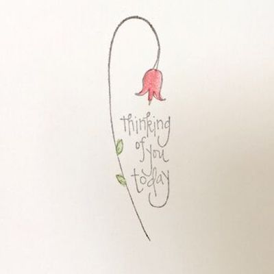 Thinking Of You Handmade With Sympathy Card