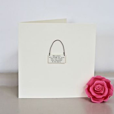True Friends Handmade Card    