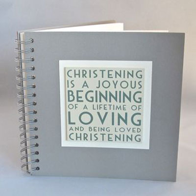Christening Memories Book   