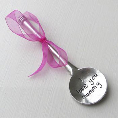 Pewter I love you Mummy Spoon