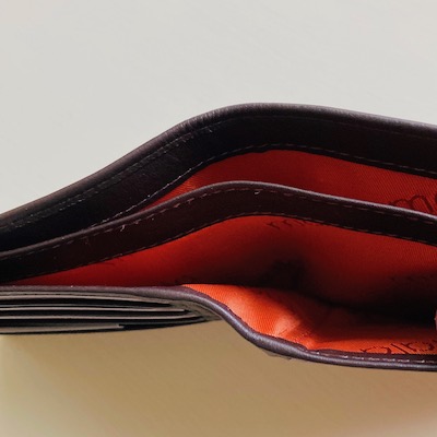 Slim Brown Leather Wallet ~ Rfid Protected
