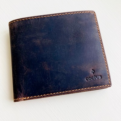 Vintage Leather Wallet ~ boxed