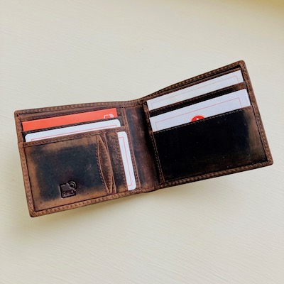 Vintage Leather Wallet ~ boxed