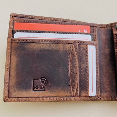 Vintage Leather Wallet ~ boxed