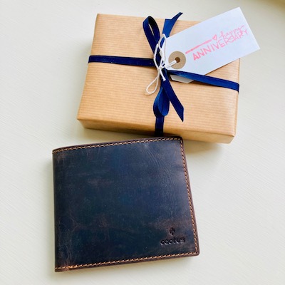 Vintage Leather Wallet ~ boxed