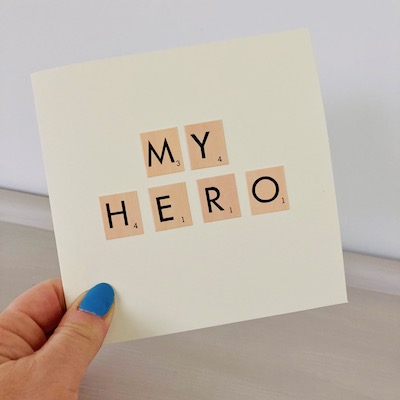 My Hero Handmade Card        