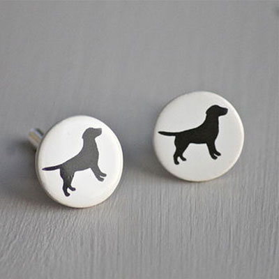 Ceramic Labrador Cufflinks