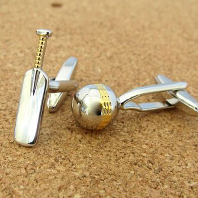 Cricket Bat & Ball Cufflinks