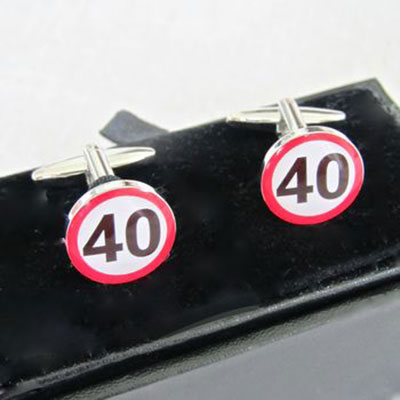 Happy 40th Birthday Cufflinks