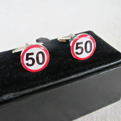 Happy 50th Birthday Cufflinks