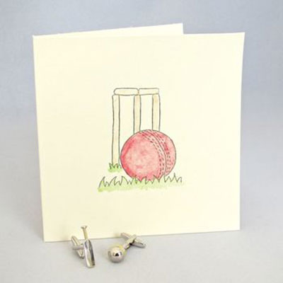 Cricket Bat & Ball Cufflinks