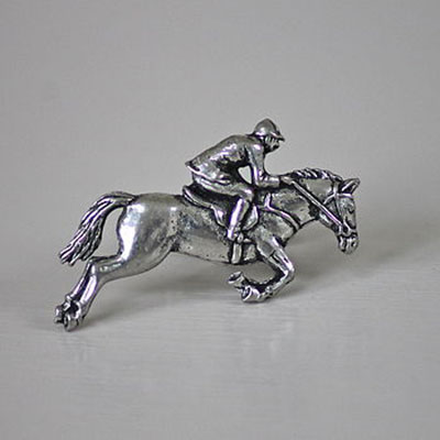 Pewter Horse & Jockey Cufflinks  