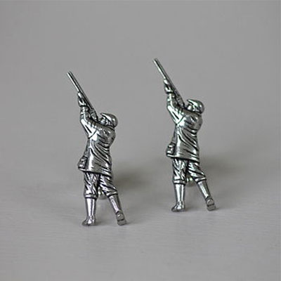 Pewter Huntsman Cufflinks   
