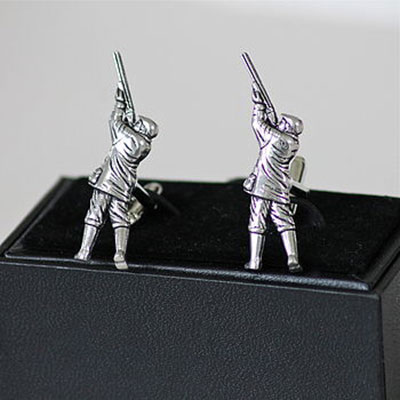 Pewter Huntsman Cufflinks   