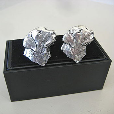 Pewter Labrador Head Cufflinks  