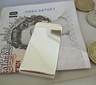 Silver Plated Money Clip