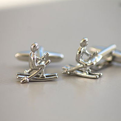 Skier Cufflinks  