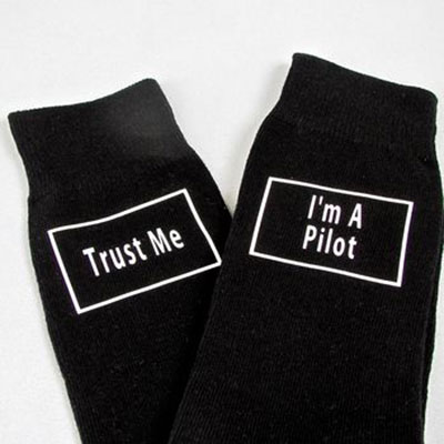 Trust Me, I'm a Pilot Socks     