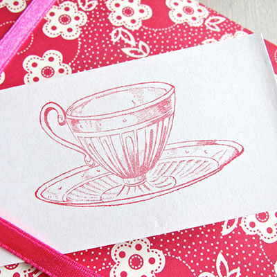 Hand Painted Gold Heart Mug