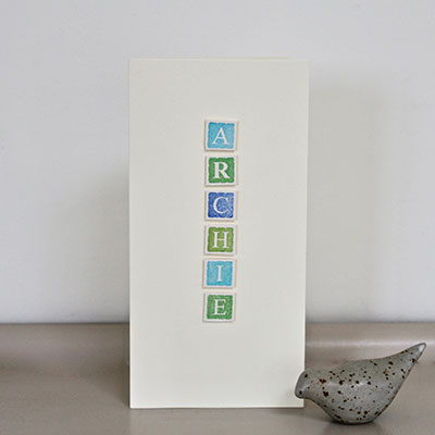 Handmade Personalised Birthday Card      