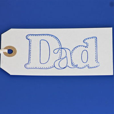 Dad Gift Tag ~ Large