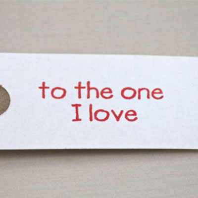 to the one i love anniversary gift tag