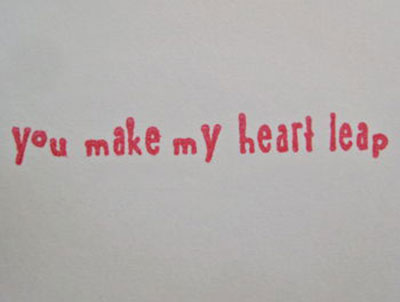 you make my heart leap anniversary gift tag 