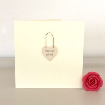 'Special Friend' Wooden Hanging Heart Sign