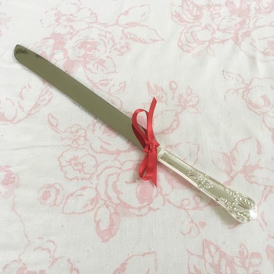 Silver Plated Wedding Cake Knife