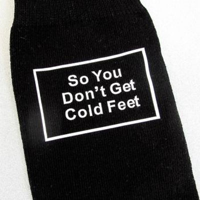 So You Don't Get Cold Feet Wedding Socks      